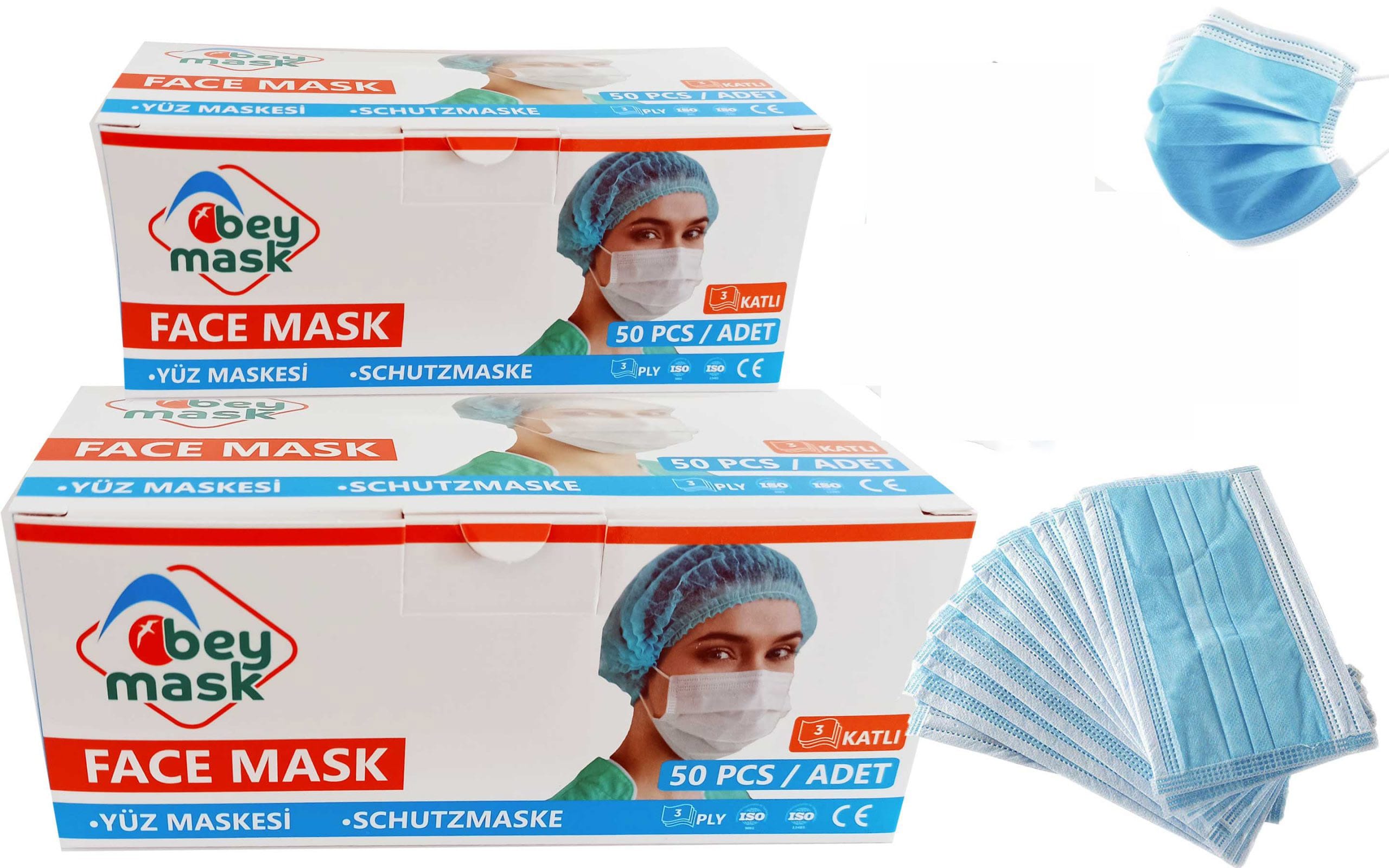 BeyMask Üç Katlı Spunbond Maske